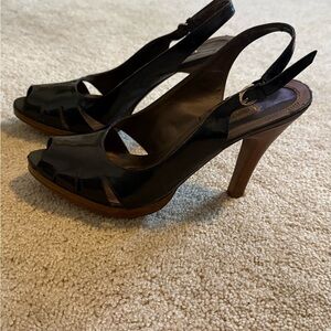 Elegant Black Slingback Heels